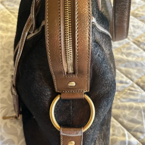 YSL Downtown Pony Hair Bag - Picture 15 of 16